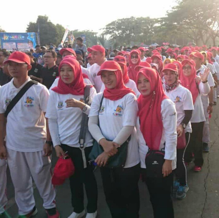 Gerak jalan santai Dylan rangka hut banten ke 19