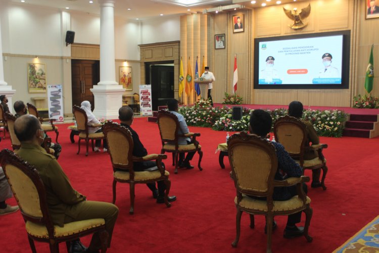 SOSIALISASI PENDIDIKAN DAN PENYULUHAN ANTI KORUPSI DI PROVINSI BANTEN