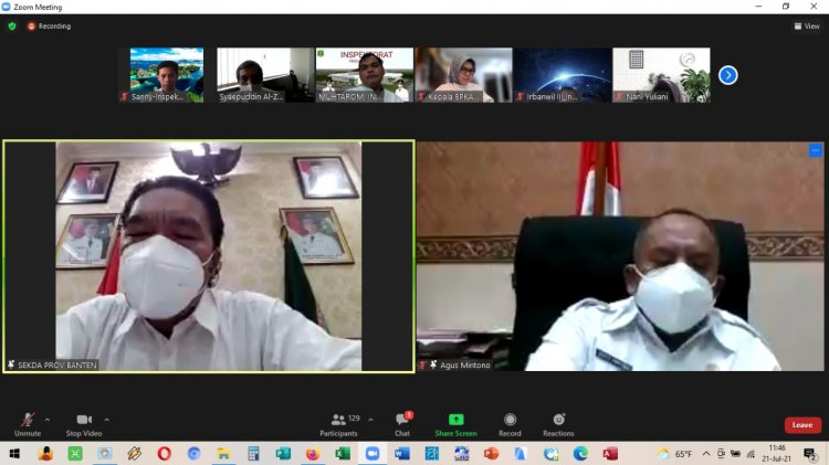 Agenda Zoom Meeting Inspektorat Provinsi Banten