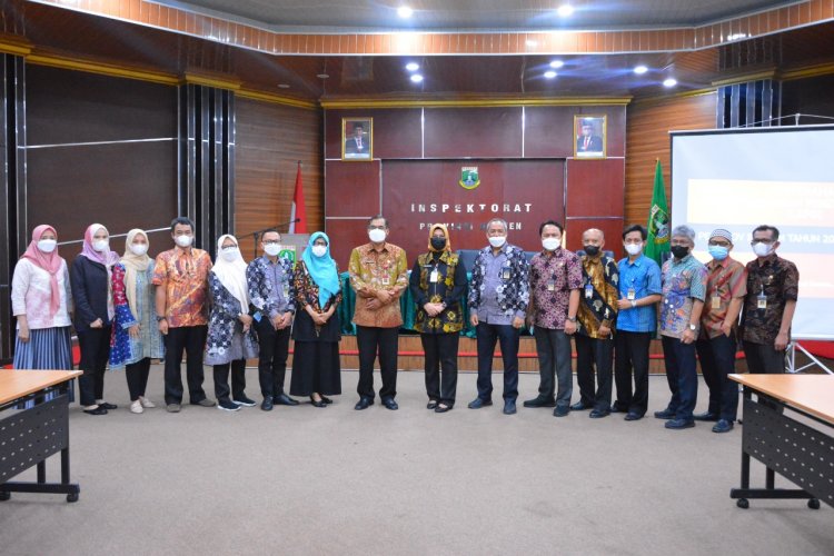 Penyerahan LKPD Prov Banten TA 2021 (Unaudited) dari BPKAD kepada Inspektorat untuk di Reviu
