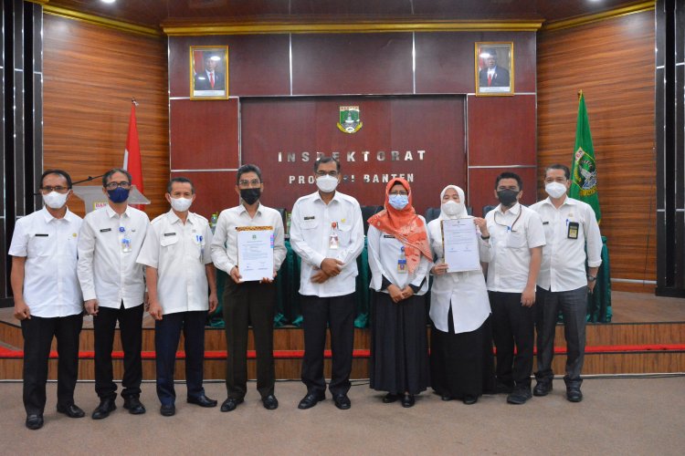 Penandatanganan Perjanjian Kinerja Pejabat Administrator dan Pejabat Pengawas Di Lingkungan Inspektorat Daerah Provinsi Banten