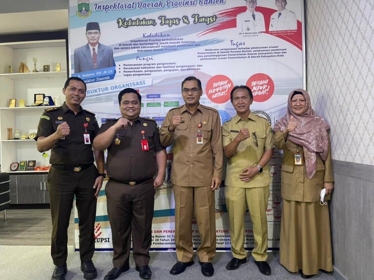 Koordinasi Inspektorat Daerah Provinsi Banten dan Kejaksaan Tinggi Banten.