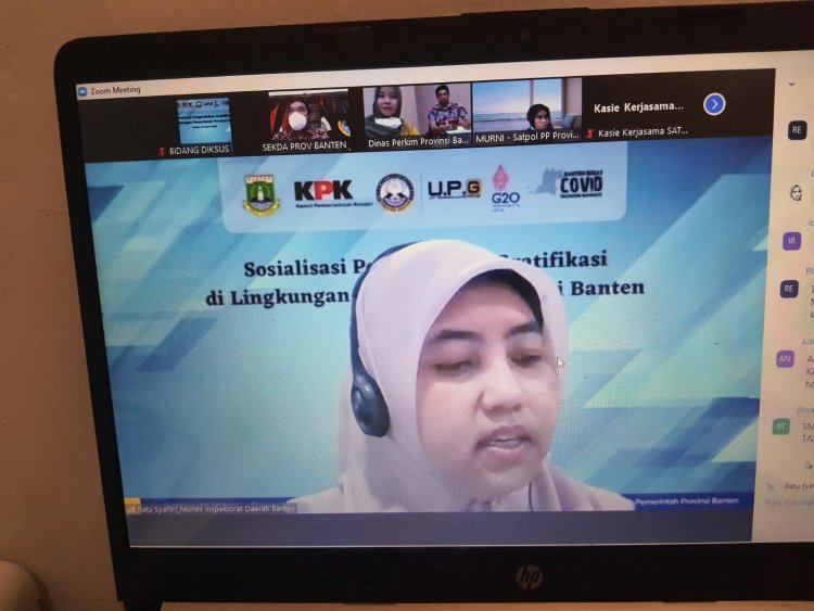 Sosialisasi Pengendalian Gratifikasi di Lingkungan Pemerintah Provinsi Banten