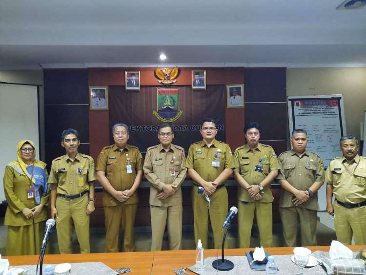 Koordinasi dengan Inspektorat Kota Cilegon perihal Pelaksanaan Tugas-tugas Pengawasan.