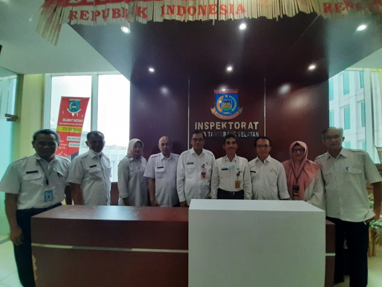 Koordinasi dengan Inspektorat Kota Tangerang Selatan Perihal Pelaksanaan Tugas-tugas Pengawasan.