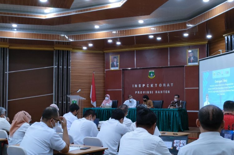 Bimbingan Teknis (Bimtek) Penilaian Indeks Efektivitas Pengendalian Korupsi (IEPK) dan Sosialisasi Fraud Control Plan (FCP) di Lingkungan Pemerintah Provinsi Banten.