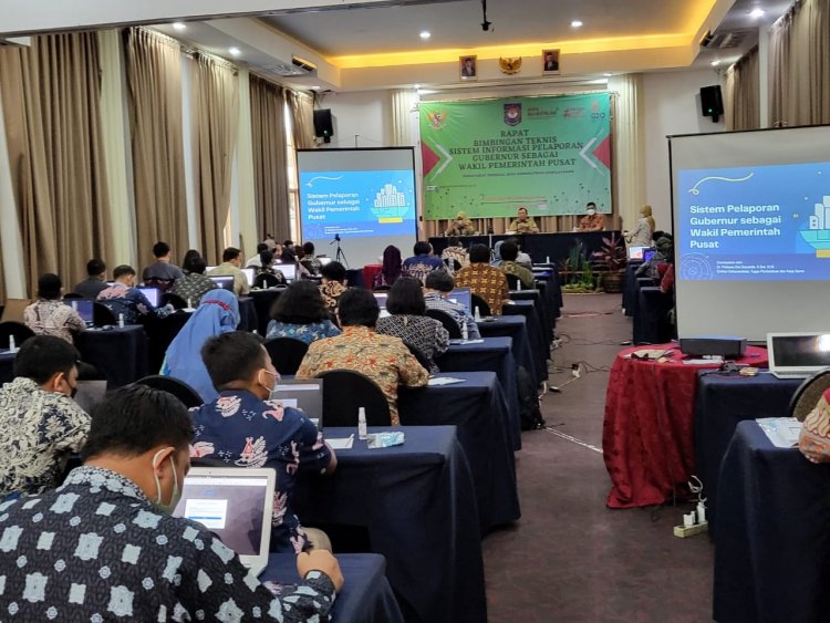 Perwakilan Inspektorat Daerah Provinsi Banten menghadiri Bimbingan Teknis Sistem Informasi Pelaporan Gubernur sebagai Wakil Pemerintah Pusat yang diselenggarakan oleh Direktur Jenderal Bina Administrasi Kewilayahan.