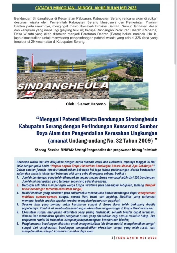 Tamu Akhir Mei 2022 Catatan Mingguan