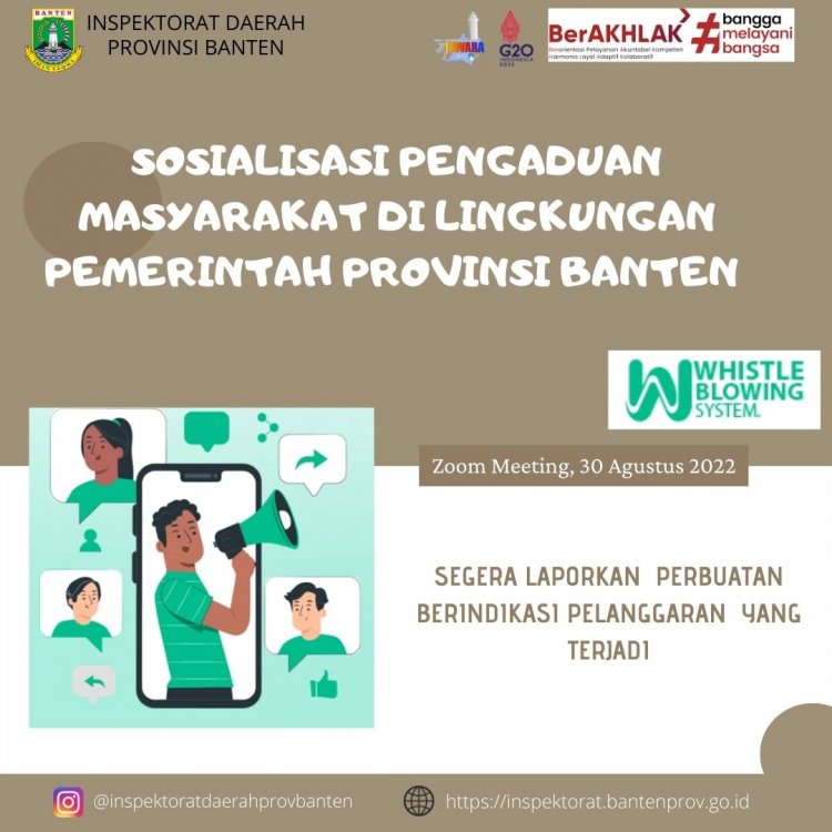 Sosialisasi Pengendalian Masyarakat di Lingkungan Pemerintah Provinsi Banten