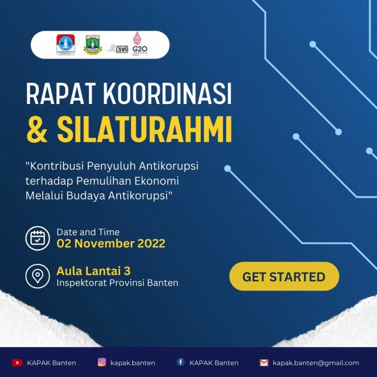 Rapat Koordinasi dan Silaturahmi penyuluh AntiKorupsi se Provinsi Banten