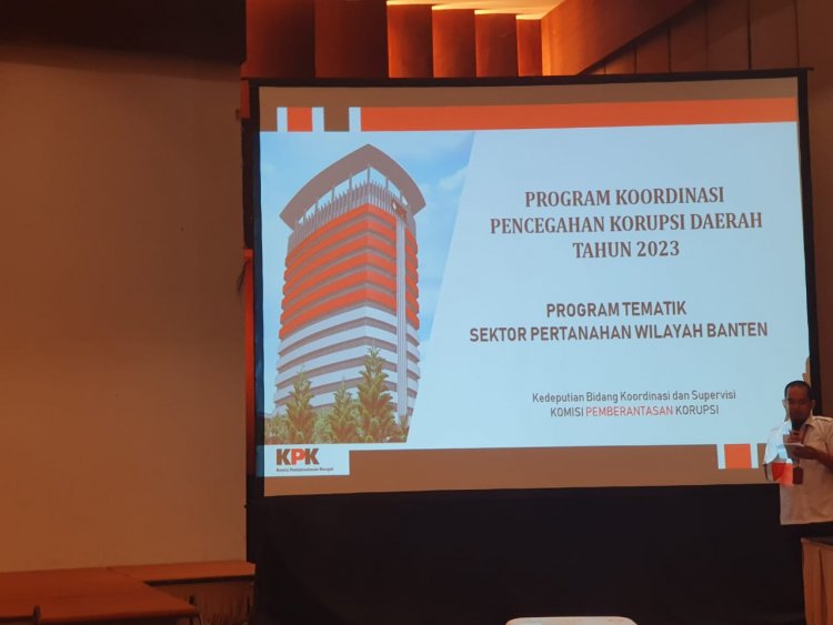 Rapat Koordinasi Program Tematik Sektor Pertanahan Tahun 2023 pada Pemerintah Daerah di Wilayah Provinsi Banten