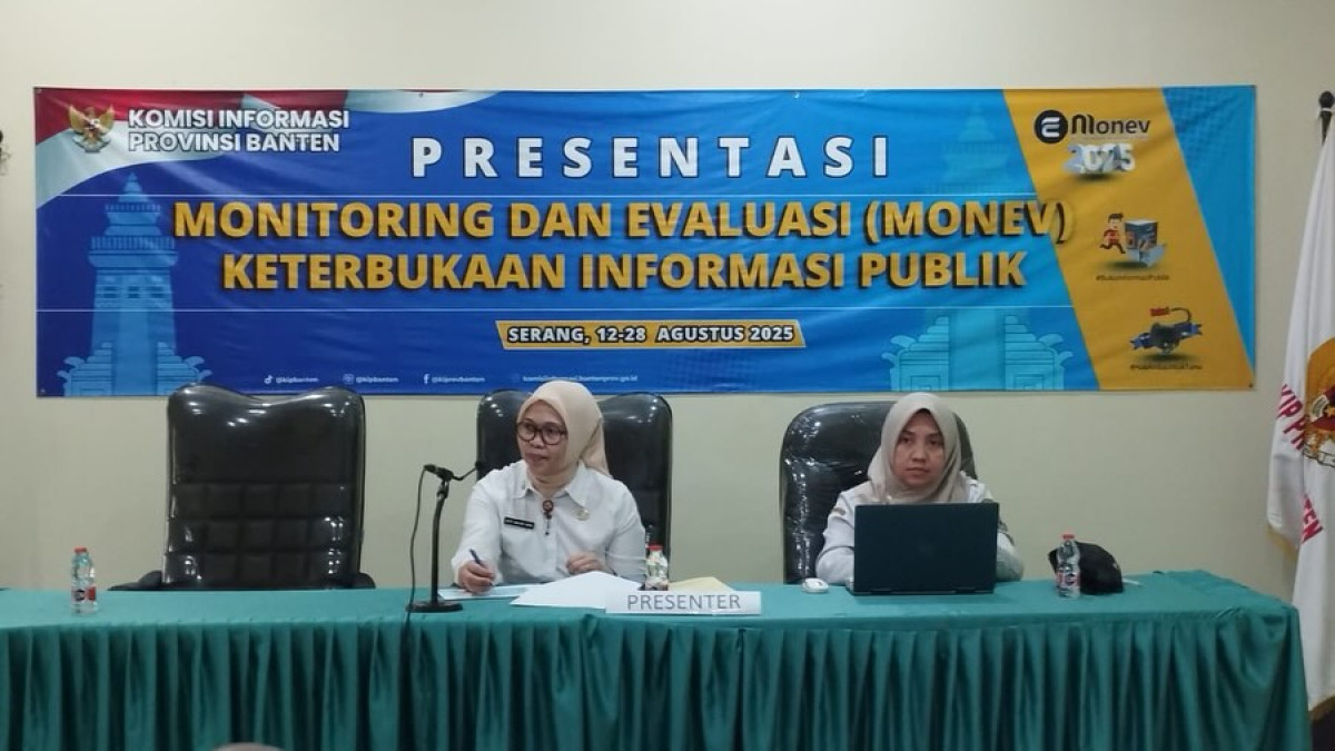 Presentasi Badan Publik Monitoring dan Evaluasi (Monev) Keterbukaan Informasi Publik (KIP) Tahun 2025