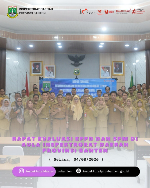 Rapat Evaluasi Penyelenggaraan Pemerintahan Daerah (EPPD) dan Standar Pelayanan Minimal (SPM)
