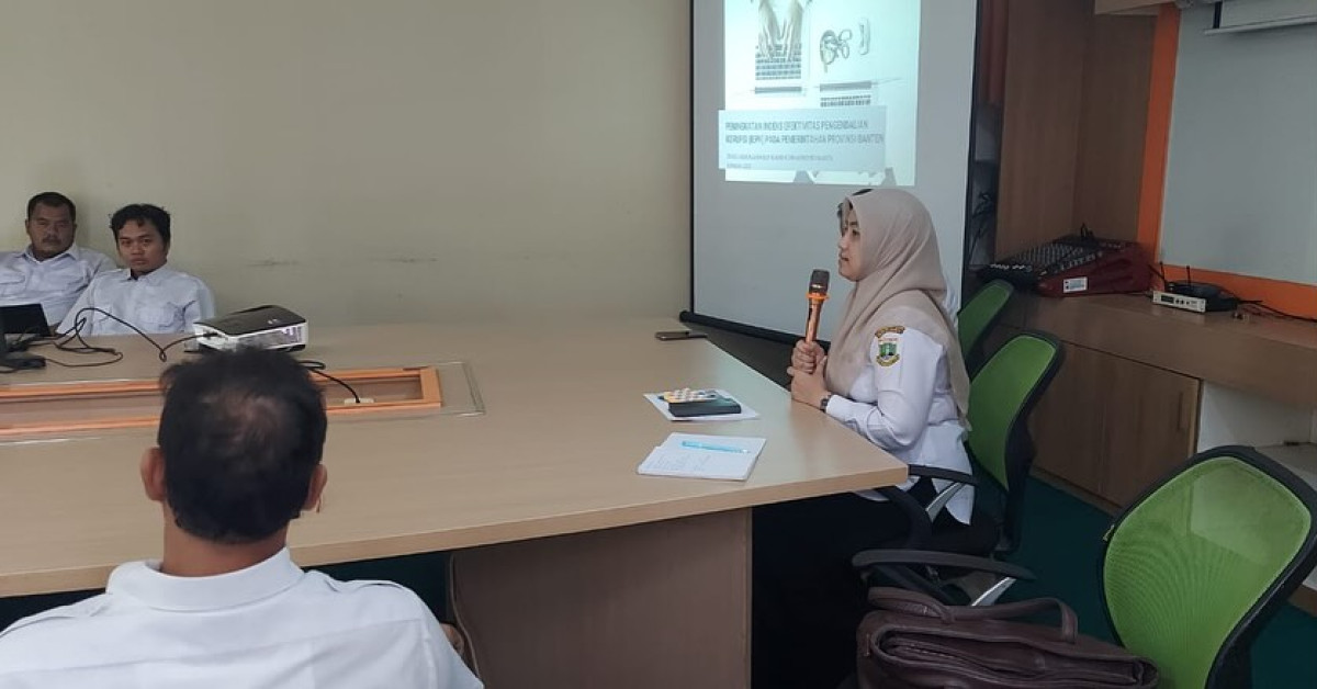 Rapat IEPK di Dinas Lingkungan Hidup dan Kehutanan Provinsi Banten
