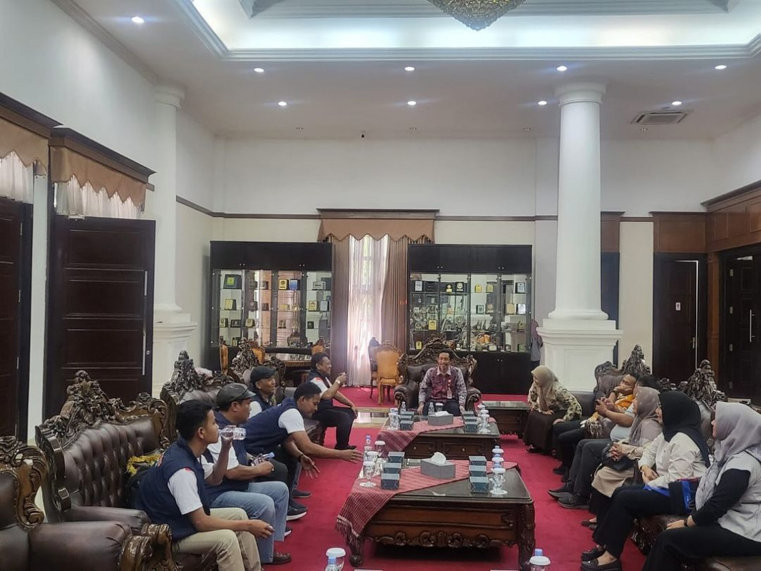 Pt. Inspektur Daerah Provinsi Banten beserta tim menyambut Kedatangan Bus KPK di KP3B dari Kabupaten Pandeglang.