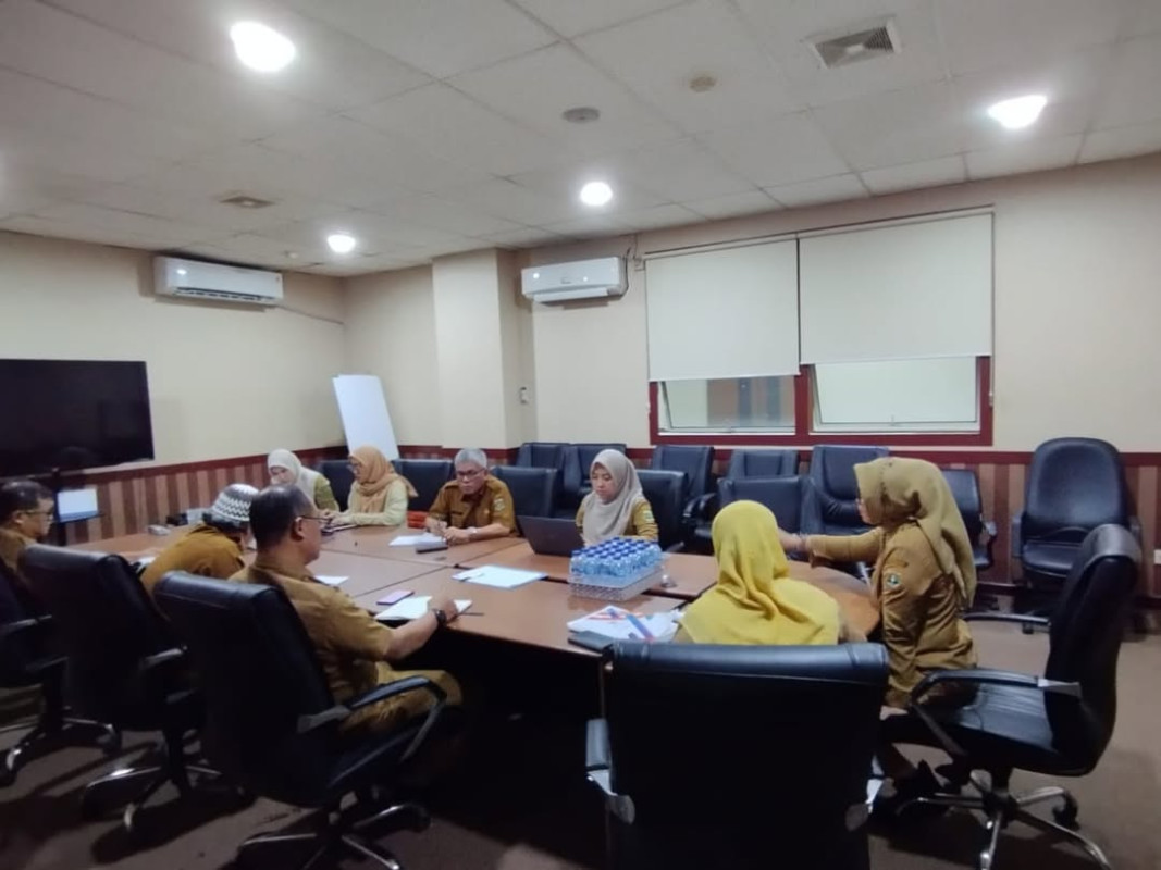 Rapat persiapan Penilaian Maturitas SPIP Terintegrasi.