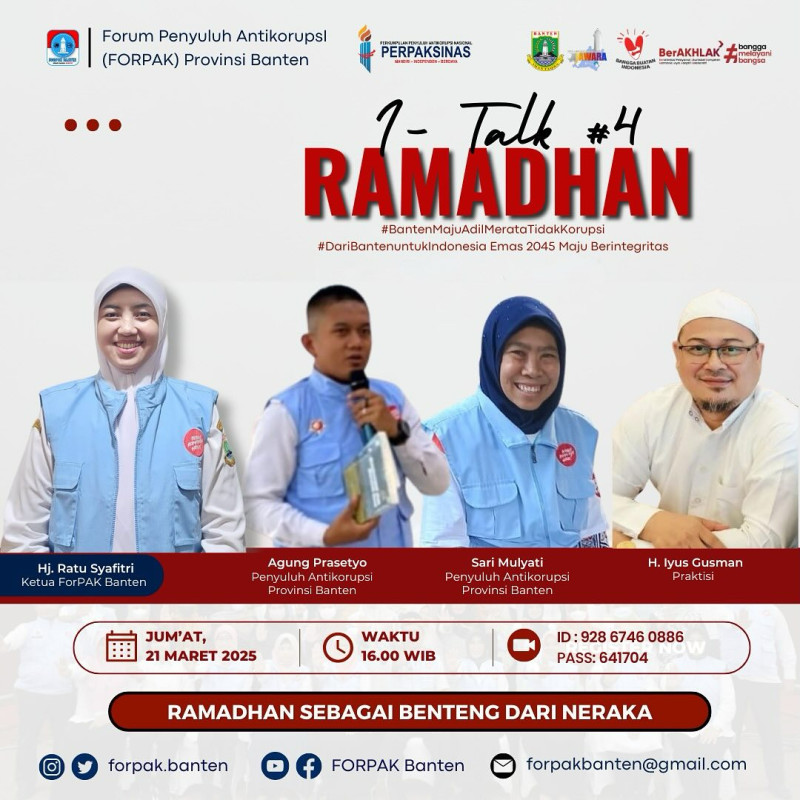 I-TALK#4 RAMADHAN "Ramadhan Sebagai Benteng Dari Neraka