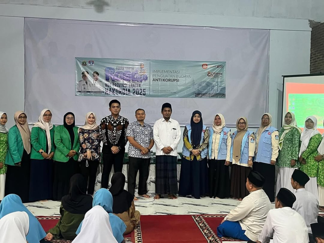 Implementasi nyata penguatan budaya anti-korupsi dilakukan dalam rangkaian kegiatan Road to HUT Provinsi Banten & Hakordia 2025.