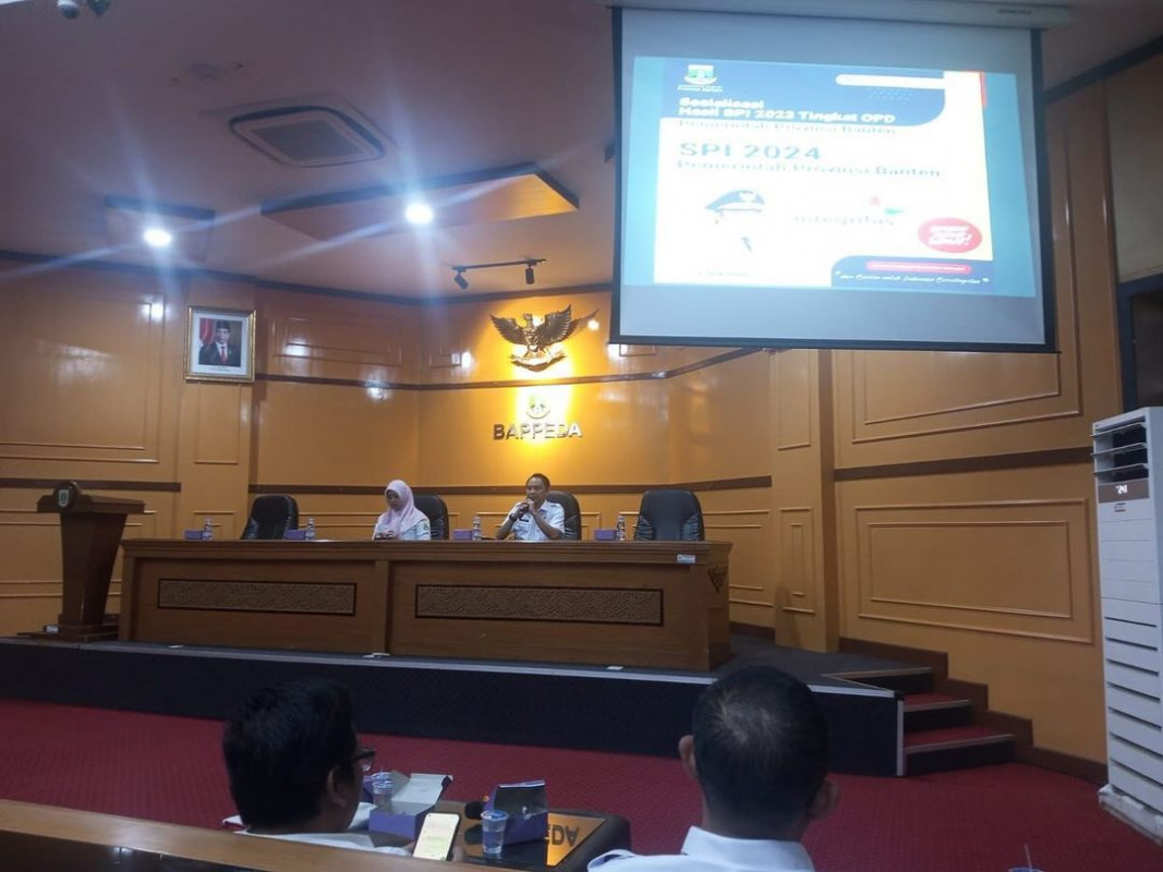Sosialisasi Hasil SPI 2023 pada OPD Pemerintah Provinsi Banten dan Road To SPI 2024 Pemerintah Provinsi Banten
