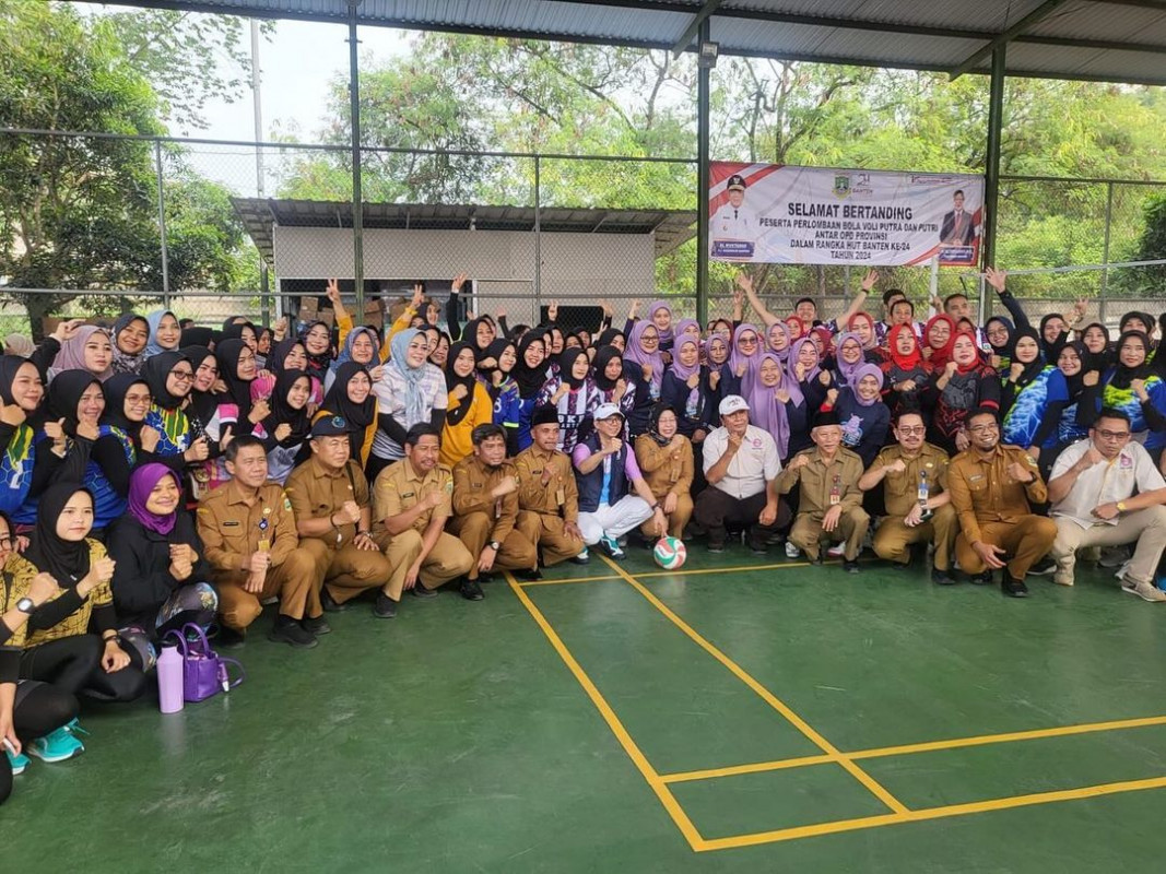 Perlombaan Bola Voli Antar OPD di lingkungan Pemprov Banten