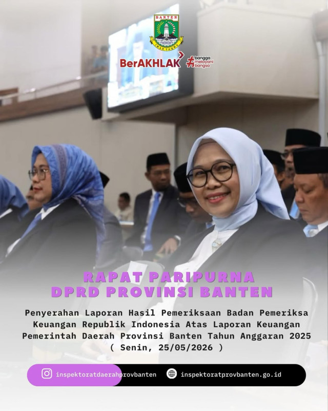 Pertahankan Opini WTP 10 Kali Berturut-turut, Pemprov Banten Tegaskan Komitmen Tata Kelola Keuangan yang Akuntabel