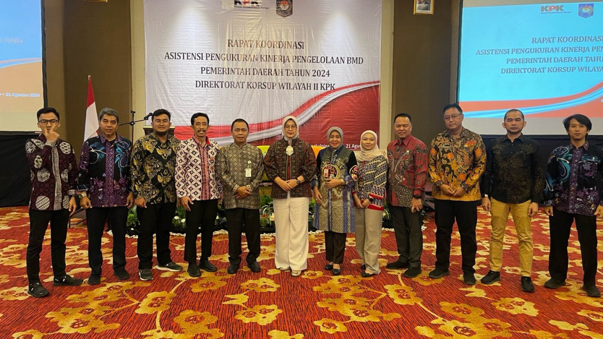 Rapat Koordinasi Asistensi Pengukuran Kinerja pengelolaan BMD Pemerintah Daerah Tahun 2024 Direktorat Korsup Wilayah II KPK