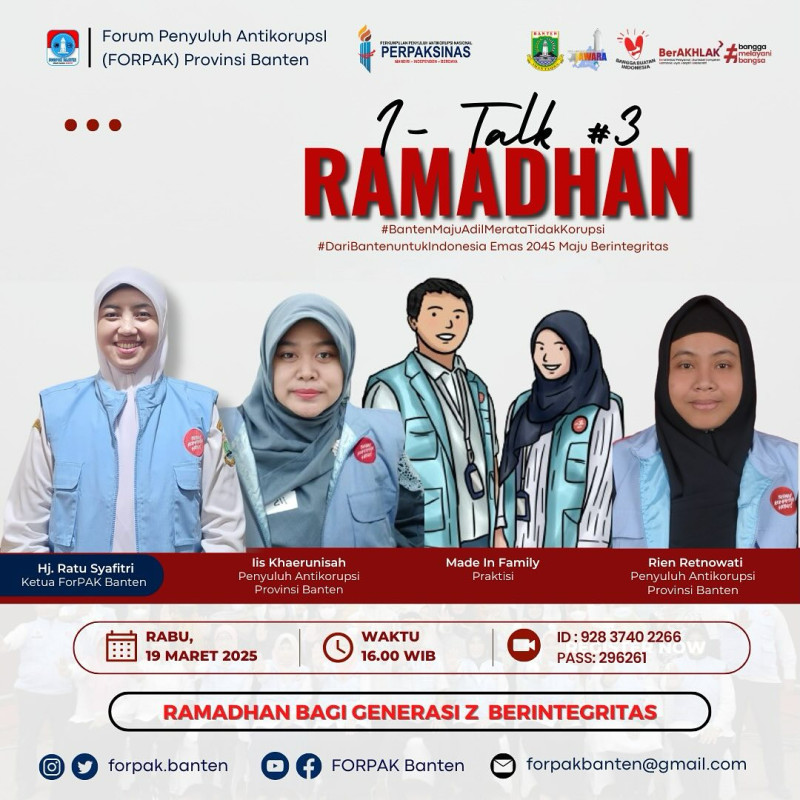 I-Talk#3 Ramadhan "Ramadhan bagi Generasi Z Berintegritas "