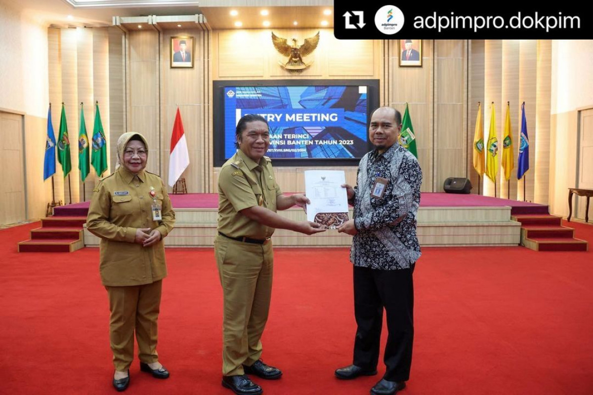 Entry Meeting Pemeriksaan Terinci LKPD Provinsi Banten tahun 2023