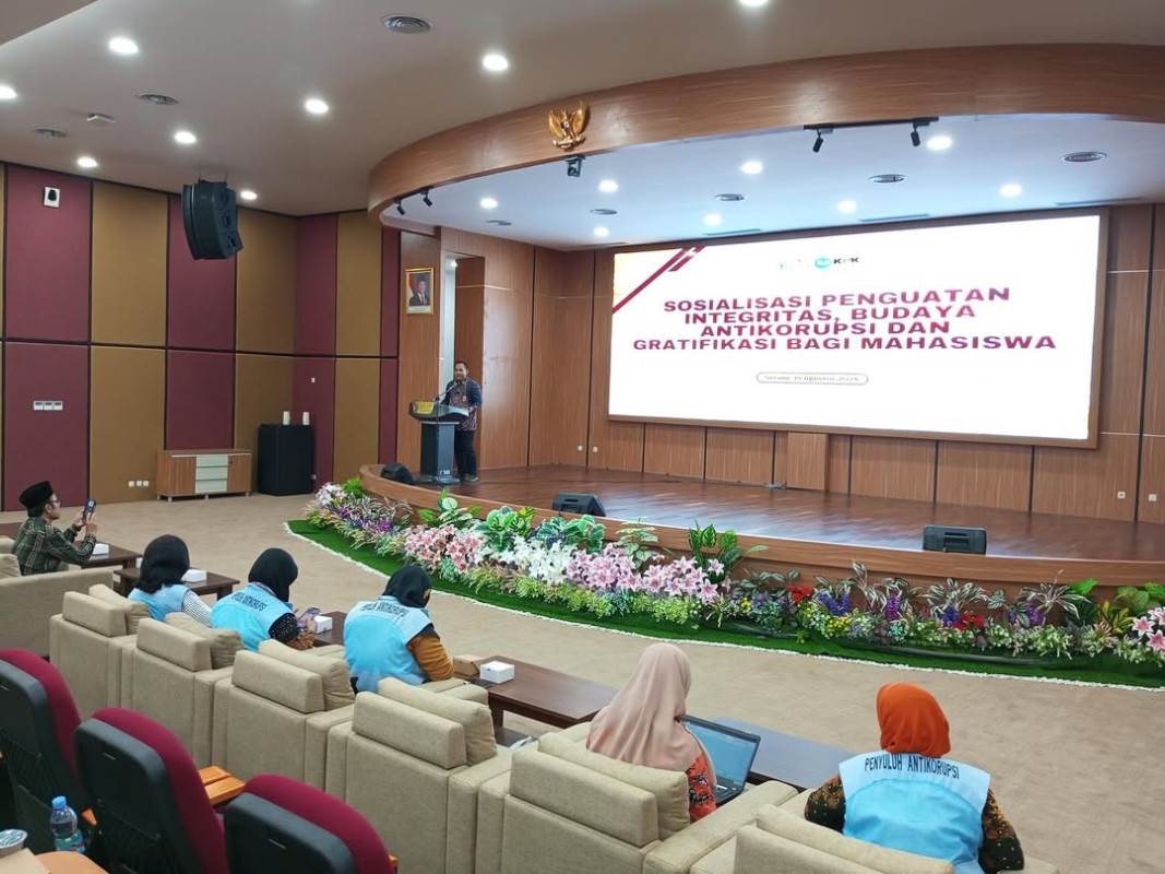Sosialisasi Penguatan Integritas, Budaya Antikorupsi, dan Gratifikasi bagi mahasiswa UIN Banten.