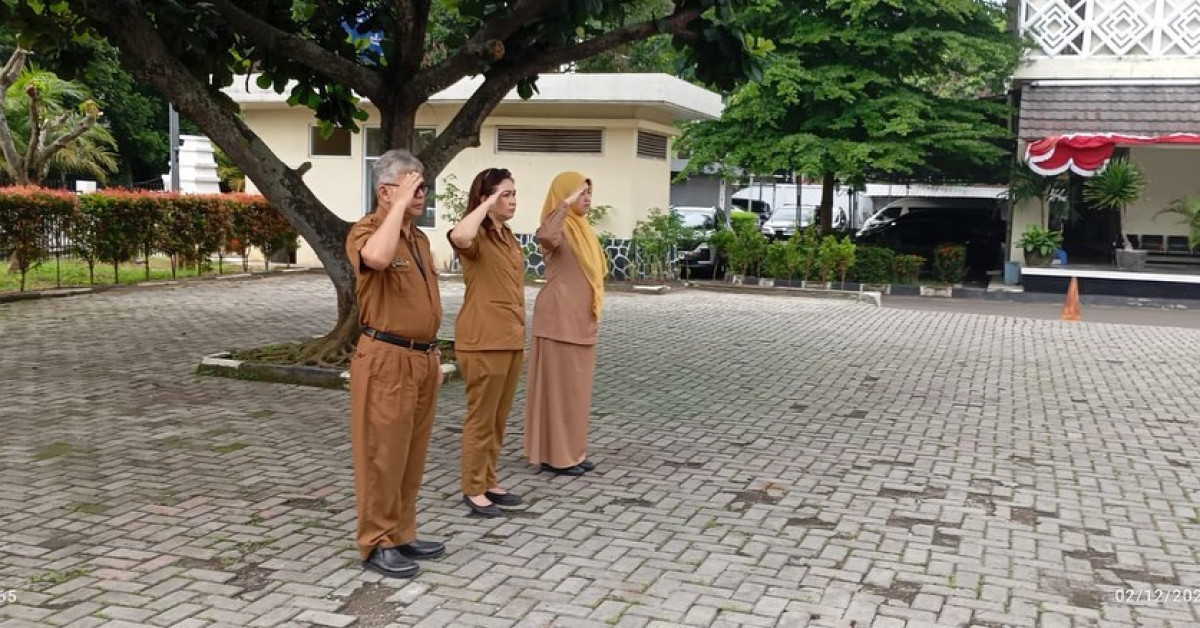 Apel rutin setiap hari Senin pagi di lingkungan Inspektorat Daerah Provinsi Banten.