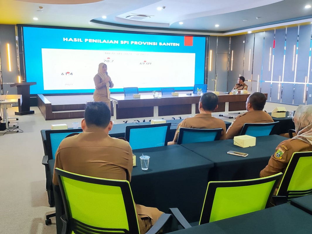 Sosialisasi Hasil SPI 2023 pada OPD Pemerintah Provinsi Banten dan Road To SPI 2024 Pemerintah Provinsi Banten