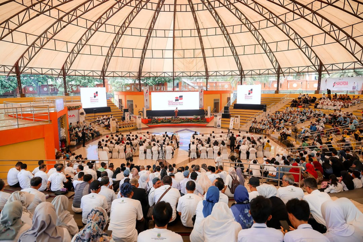 Peringatan Hari Antikorupsi Sedunia Tahun 2024 Tingkat Provinsi Banten di Plaza Aspirasi, KP3B, Kota Serang