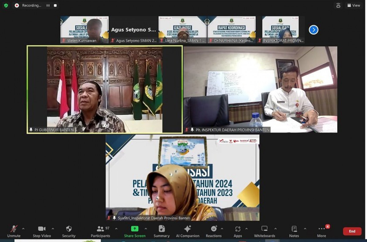 Sosialisasi pelaksanaan SP Tahun 2024 dan Tindaklanjut hasil SPI Tahun 2023