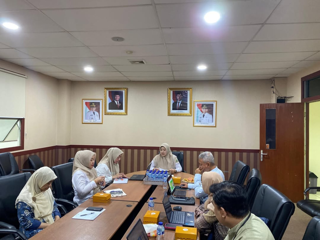 Rapat pembahasan terkait Persiapan Sertifikasi Sistem Manajemen Anti Penyuapan (SMAP) ISO 37001 di lingkungan Inspektorat Daerah Provinsi Banten