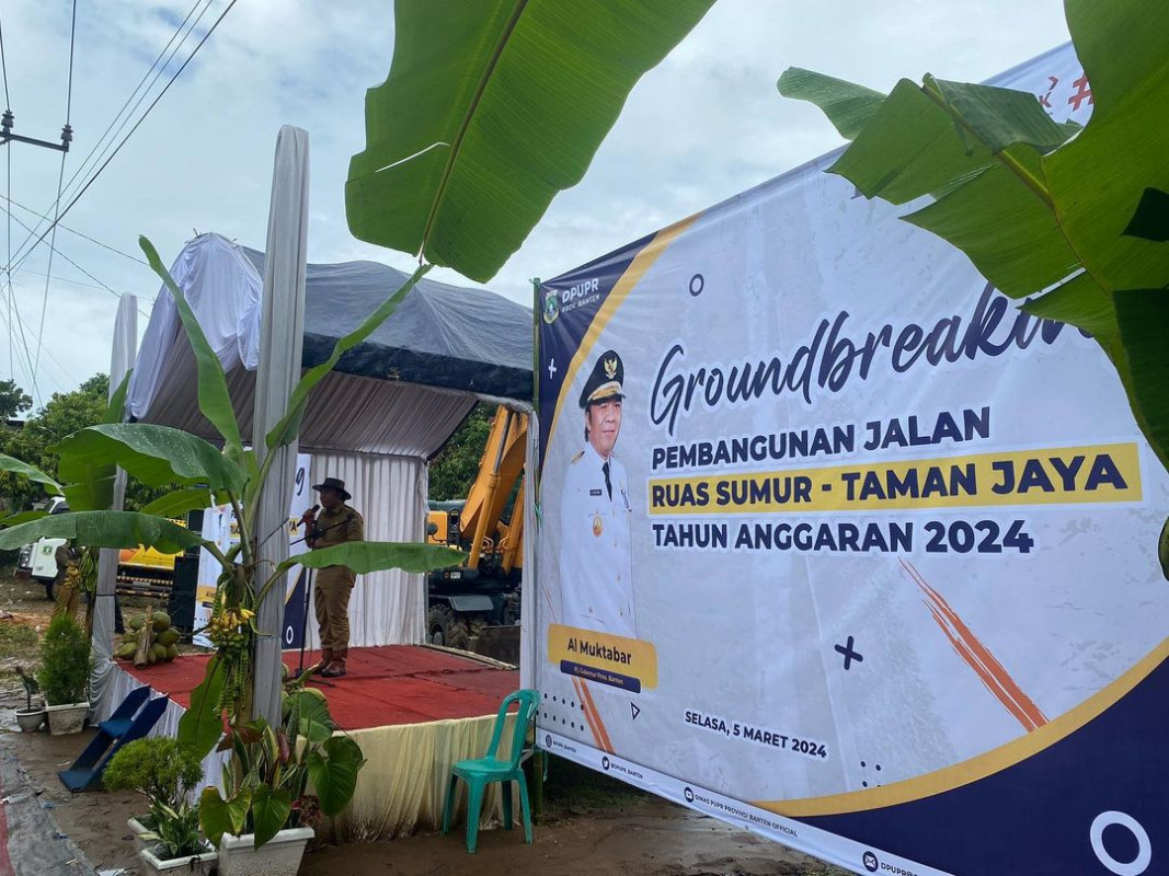 Kunjungan kerja Bapak Pj. Gubernur Banten dalam acara Groundbraking dan Pembangunan Jalan